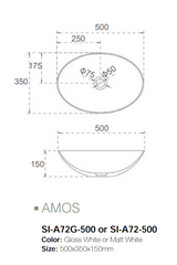 Amos Above Counter Basins