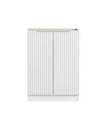 NOOSA LAUNDRY 630 FLUTED WHITE BASE CABINET