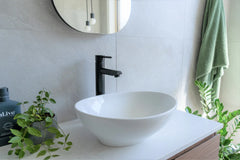 Round Tall Basin Mixer