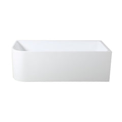 ANGOLO GLOSS WHITE CORNER BATH Right and Left corner with 1700mm and 1500mm