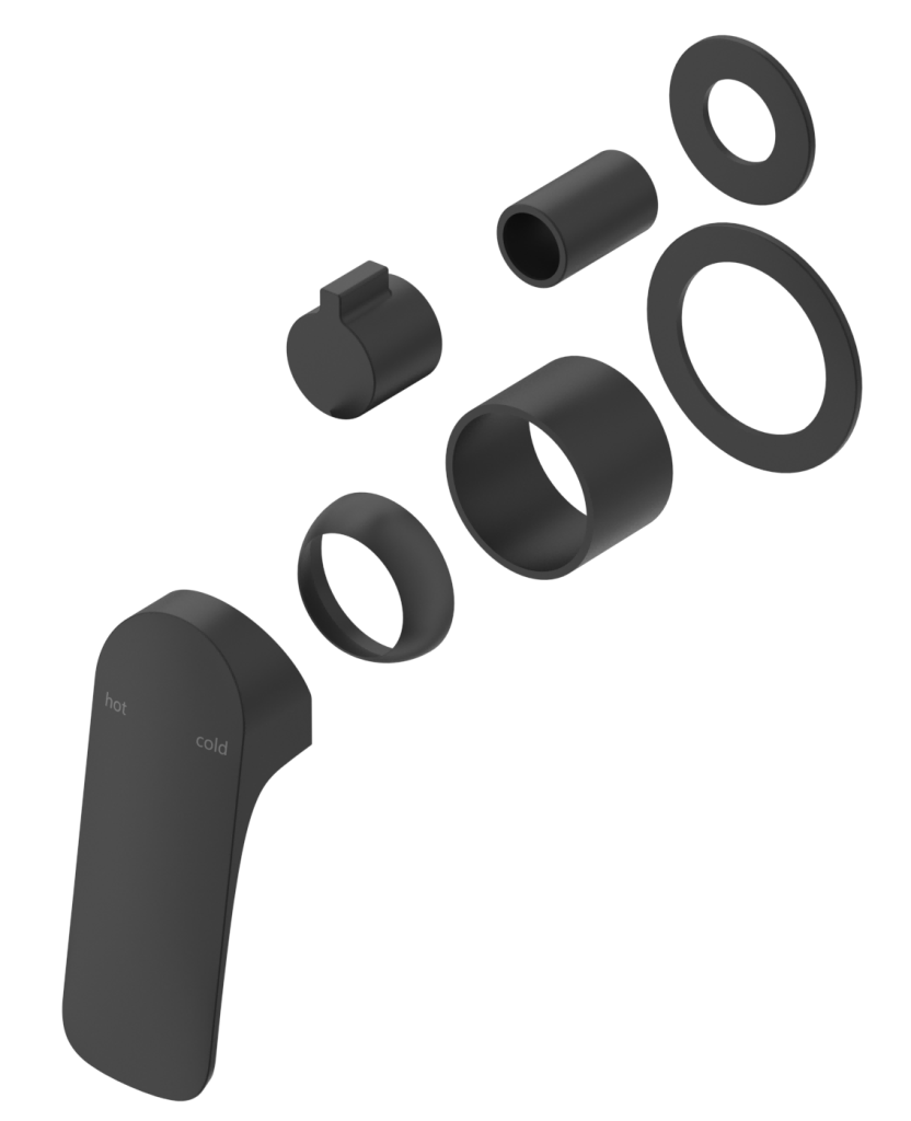 Kaza Shower Mixer Diverter – 2P – TRIM KIT ONLY