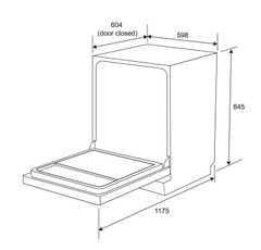 FREESTANDING DISHWASHER - 600MM 12 PLACE SETTINGS