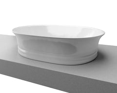 ONNIE Ceramic basin White Gloss,White Matt