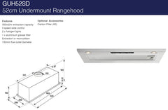 52cm Undermount Rangehood | GUH52SD