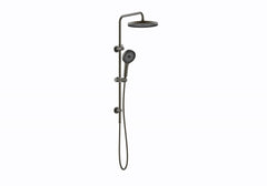 The Galaxy Twin Shower With Rail Chrome, Matte Black, Gun metal, Brushed nickel, Brushed Gold