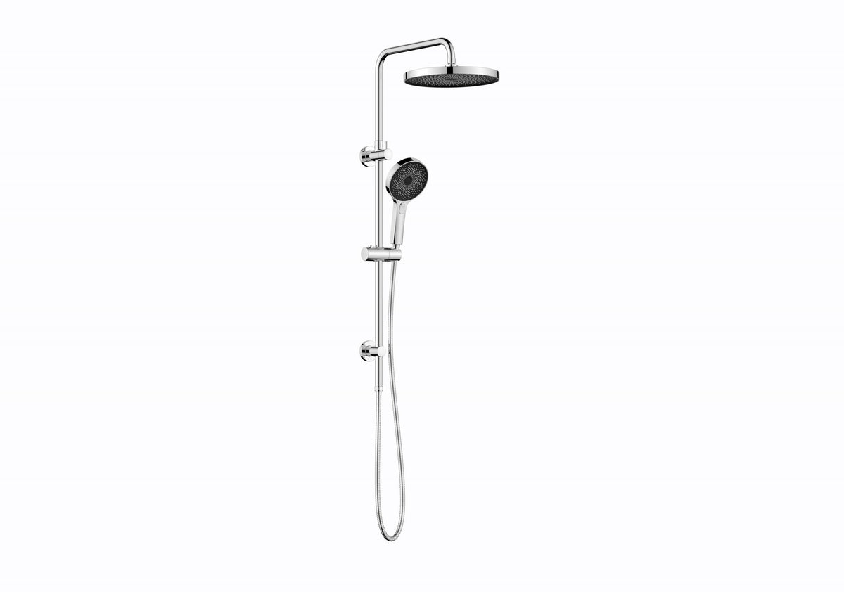 The Galaxy Twin Shower With Rail Chrome, Matte Black, Gun metal, Brushed nickel, Brushed Gold