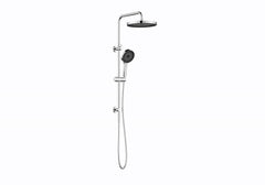 The Galaxy Twin Shower With Rail Chrome, Matte Black, Gun metal, Brushed nickel, Brushed Gold