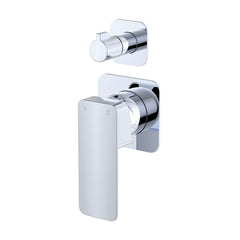 MANO Wall Diverter Mixer, Square Plates, Chrome,Matte Black,Brushed Nickel,Gun Metal,Urban Brass