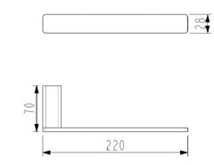 QUADRO PREMIUM Towel Bar In Chrome, Matte Black, Brushed Nickel And Brushed Gun Metal