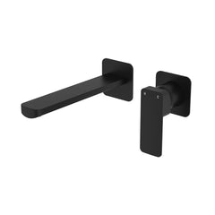 MANO Basin/Bath Wall Mixer Set, Square Plates, 160mm Outlet, Chrome, Matte Black, Brushed Nickel, Gun Metal,  Urban Brass