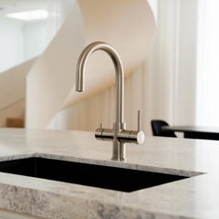 Alia 4-in-1 Instant Hot and Cold Filtered Water Tap In Brushed Nickel,Matte Black,Brushed Gold,Gunmetal Grey With Filtered Boiling Unit, Filtered Boiling and Chilled Unit