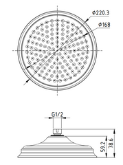 Clasico Shower Head