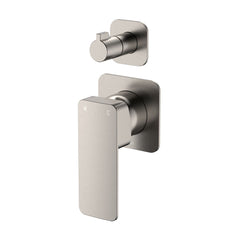 MANO Wall Diverter Mixer, Square Plates, Chrome,Matte Black,Brushed Nickel,Gun Metal,Urban Brass