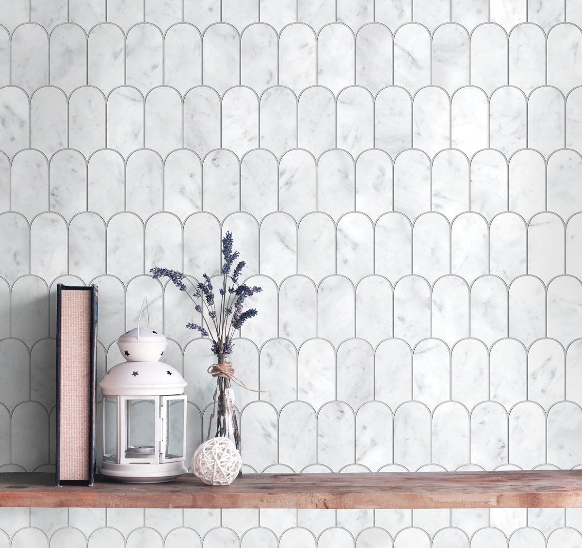 HB35150CA-H ARTEMIS CARRARA WHITE HERRINGBONE HONED 35X150