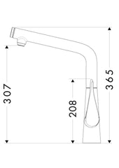 HANSGROHE Metris Select 320 Right Angle Mixer