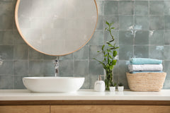 BRUME STEEL BLUE DECOR 130X130