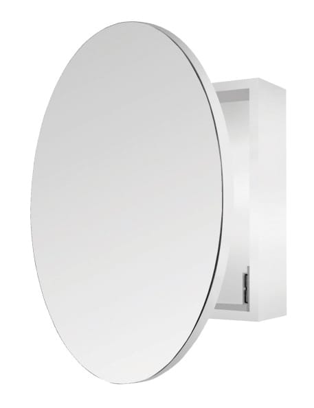 CIRQUE Mirror Cabinet with Round Door In W600xH600xD150mm
