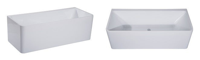QUADRO BACK TO WALL BATH AND SPA-BATH 1400 AND 1600