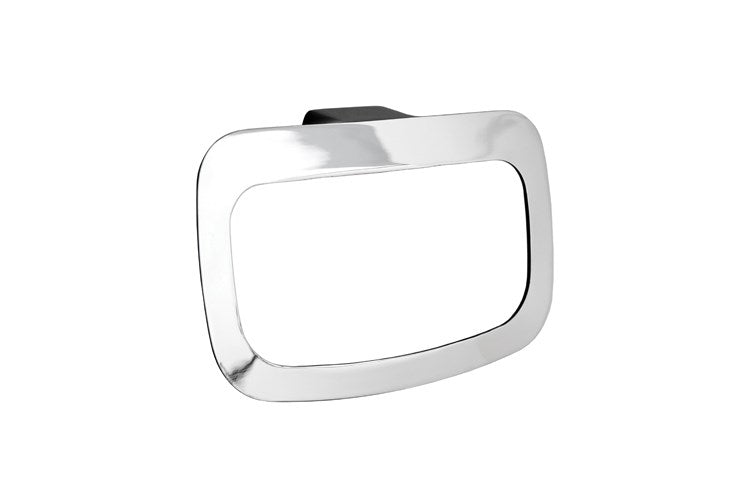 Manhattan Hand Towel Ring Gloss White & Chrome,  Matte Black & Chrome