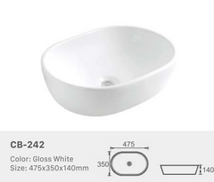 Curved Shaped Above Counter Basins