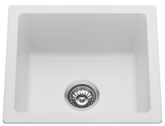 ZIZA Fomos Sink 460 x 410mm Black, White
