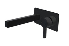 Martini Wall Basin Set Chrome,t Matte Black & Chrome, Matte Black