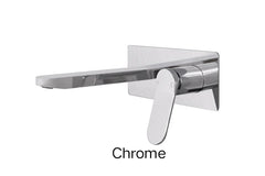FREEDOM Wall Basin Set In Chrome, Matte Black, And Matte Black And Chrome