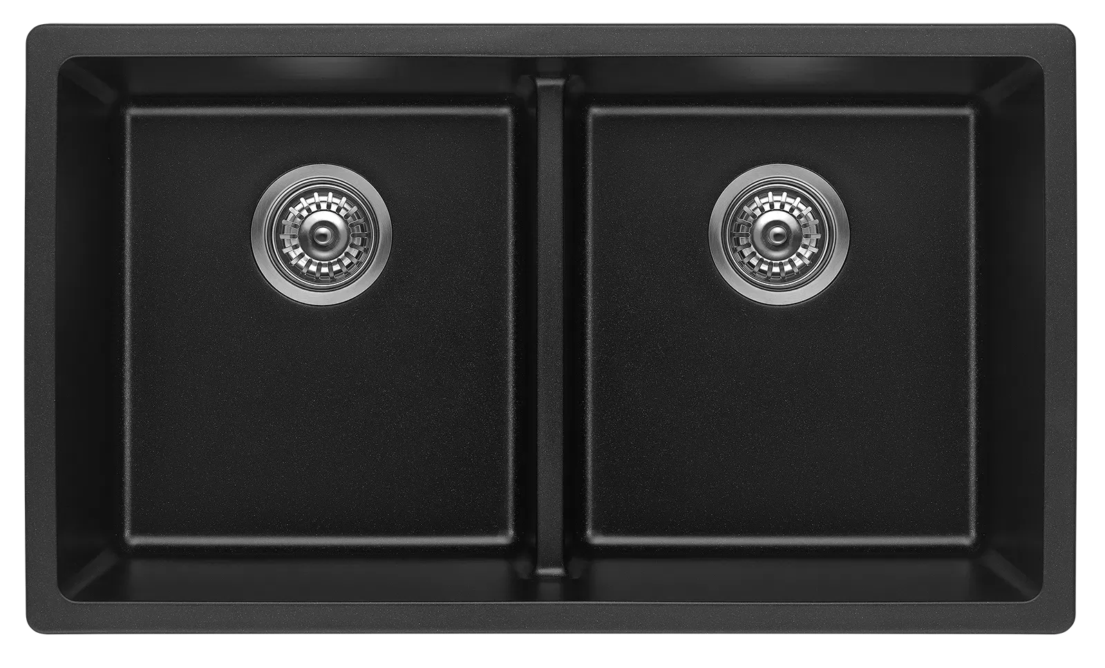 Fomos Sink 790 x 460mm – Double Bowl Black