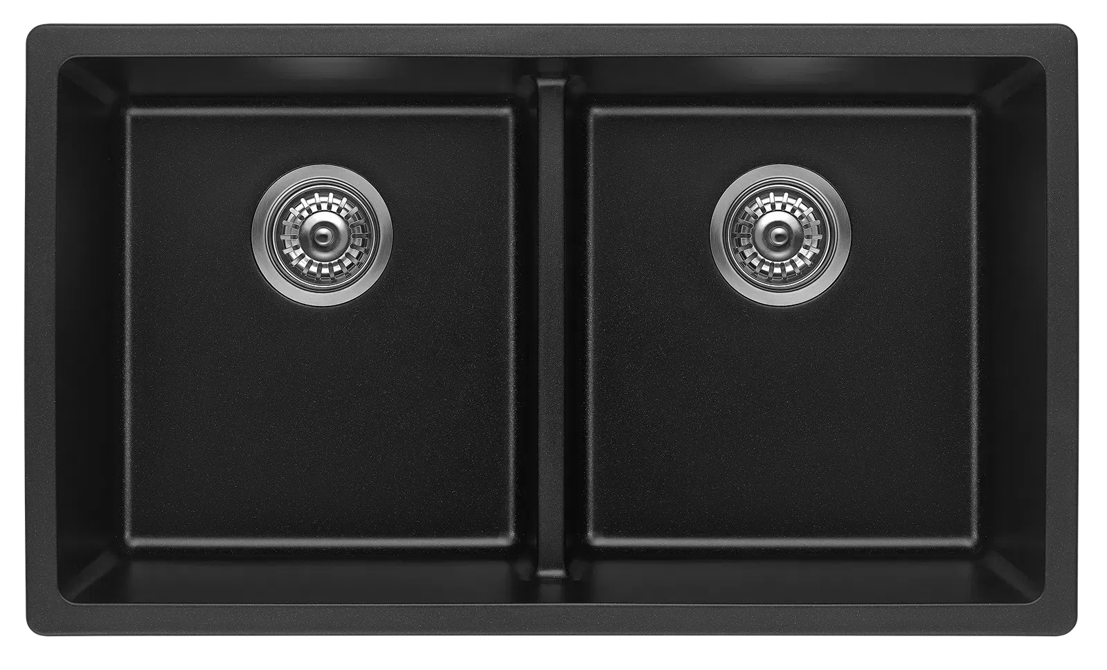 Fomos Sink 790 x 460mm – Double Bowl Black