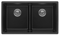 Fomos Sink 790 x 460mm – Double Bowl Black