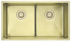 Luminare Sink 760 x 440mm – Double Bowl Stainless teel,French Gold,Gun metal