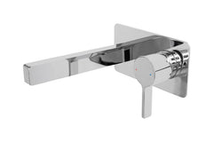Martini Wall Basin Set Chrome,t Matte Black & Chrome, Matte Black