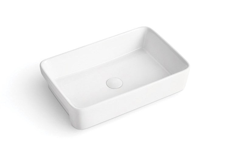 Eno Gloss White Ceramic 595 wide x 380 deep