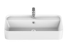 Maya 750 Gloss or Matte White Solid Surface 750 wide x 390 deep