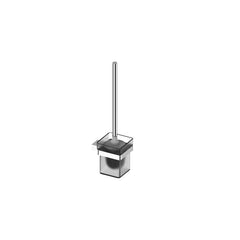 QUADRO PREMIUM Toilet Brush Holder In Chrome, Matte Black And Brushed Nickel