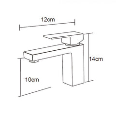 Quadro Basin Mixer - Black