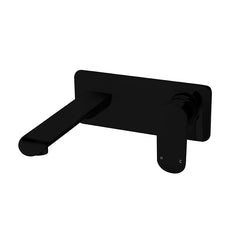 CURVY Wall Basin/Bath/ Mixer With Spout In Chrome, Matte Black And Brushed Nickel