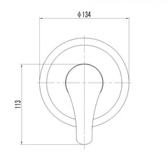 W?hlen 10 (Trade) Shower/Bath Mixer 40mm