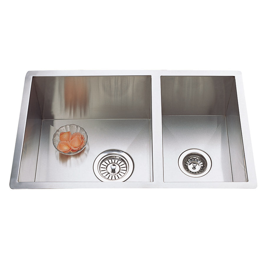 BUILDERS Handmade Kitchen Sink In Chrome-Chrome 730 x 450 x 200 mm