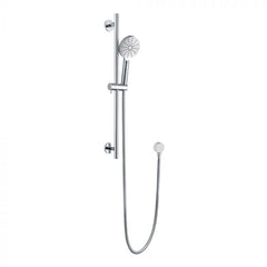 Perfect Rund Multifunction Sliding Shower On A Rail in Chrome