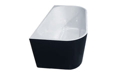PERFECT Back to Wall Bath in Gloss White or Matte Black & SPA-BATH 1300,1400, 1500 AND 1700