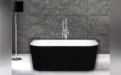 PERFECT Back to Wall Bath in Gloss White or Matte Black & SPA-BATH 1300,1400, 1500 AND 1700