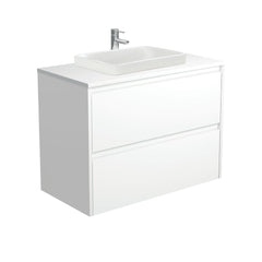 HEBREW Semi-Inset, Crystal Amato 900 Vanity, Wall Hung