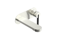 Bronx Wall Basin Set Matte Black, Brushed Nickel & Matte Black, Matte Black & Brushed Nickel