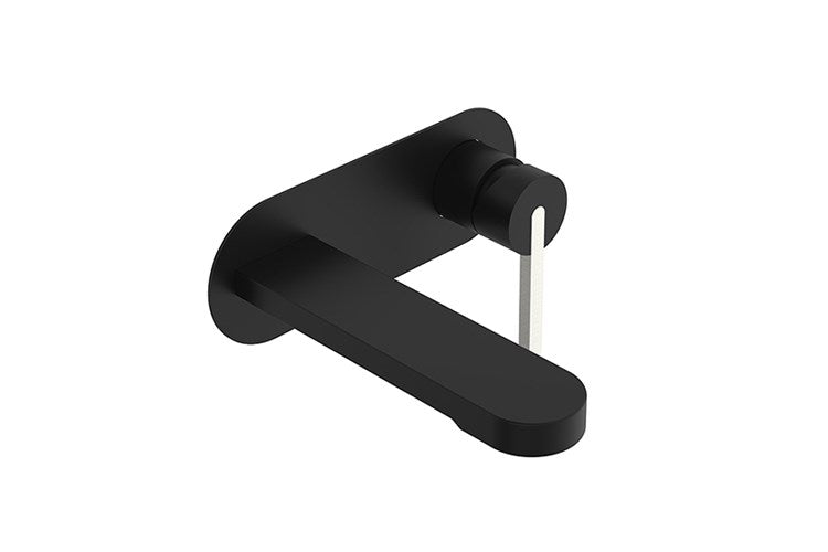 Bronx Wall Basin Set Matte Black, Brushed Nickel & Matte Black, Matte Black & Brushed Nickel