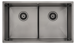 Luminare Sink 760 x 440mm – Double Bowl Stainless teel,French Gold,Gun metal