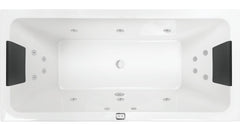 CARINA Inset Bath or Spa Bath With Sizes 1525/1676/1750 mm And 12/14/18 Flush Jets