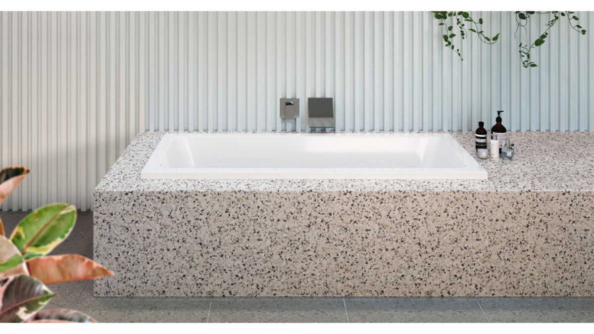 CARINA Inset Bath or Spa Bath With Sizes 1525/1676/1750 mm And 12/14/18 Flush Jets