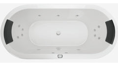 CAVAL Inset Bath or Spa Bath With Sizes 1800 mm And 12/14//18 Flush Jets