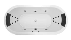 CAVAL Inset Bath or Spa Bath With Sizes 1800 mm And 12/14//18 Flush Jets